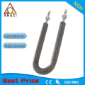 Finned U-shape tubular heating element